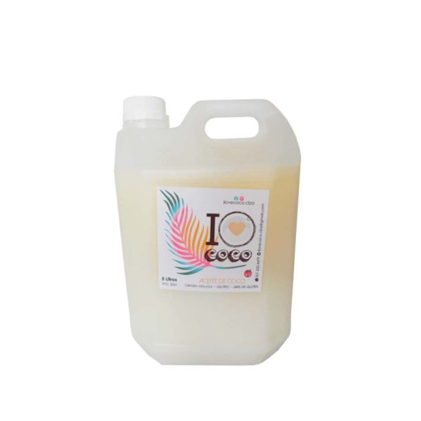 Aceite de Coco Presentación 5 litros