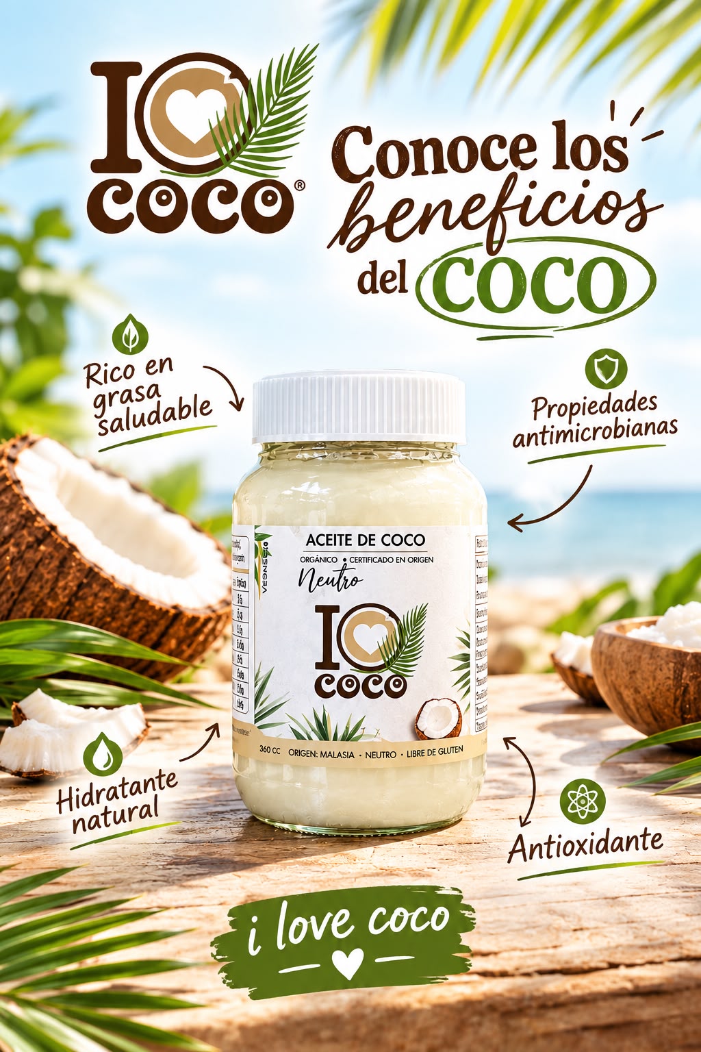 Aceite de Coco - I Love Coco